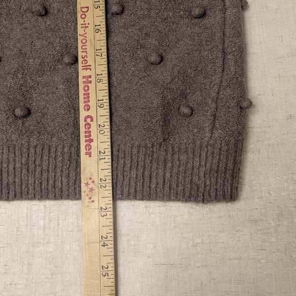 Madewell Bobble Pullover Sweater in Merino Wool Blend - Brown - Small - Picture 9 of 10